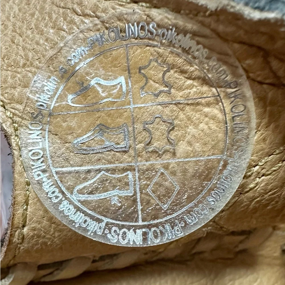 Pikolinos Navy Blue Leather Sandals P. Vallarta Size 39 US 8 / 8.5 - Picture 11 of 12